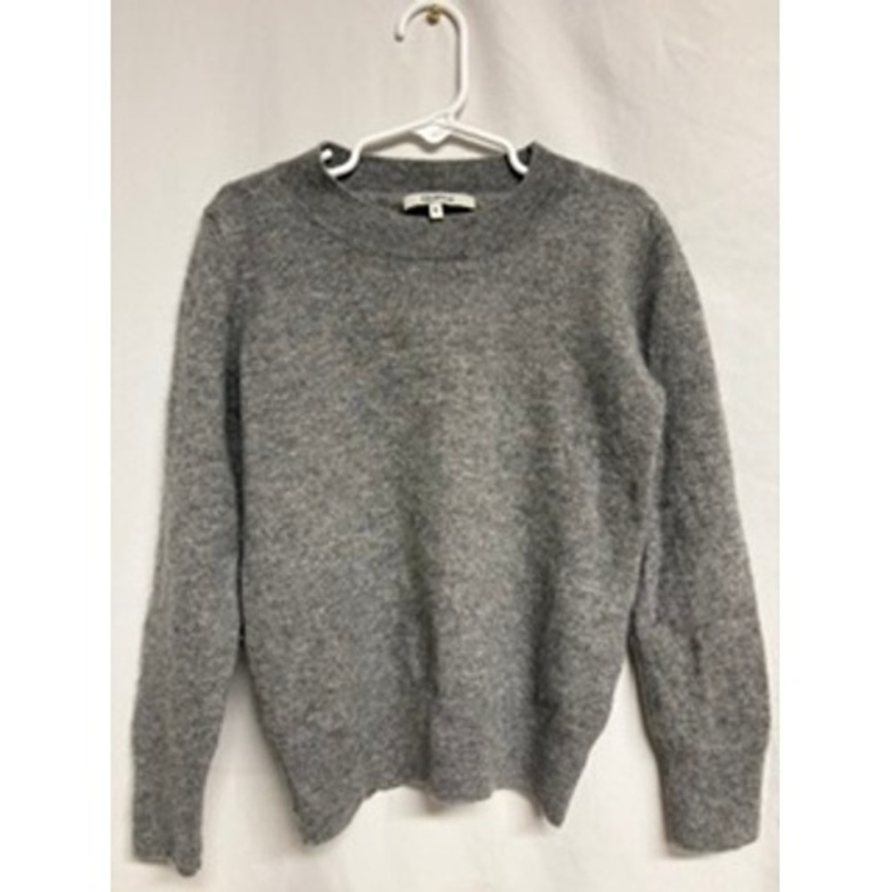 Quince Kids Mongolian Cashmere Crewneck Sweater Gray Size 5 Long Sleeve Knit